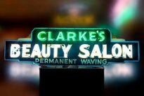 Image of Clarke's Beauty Salon Sign