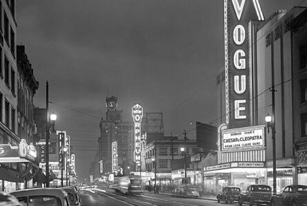 Image of Granville Street in the 1950s